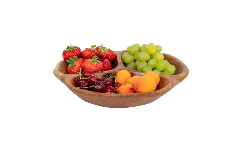 Nola Skål - Skål, Teak, Natur Ø30x5 Cm