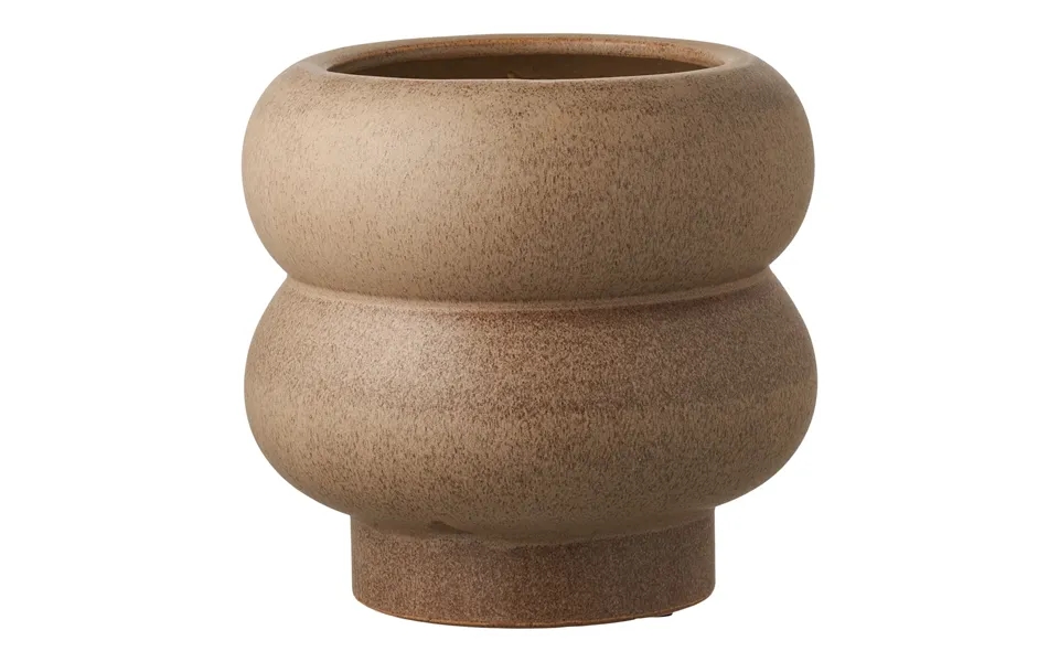 Urtepotte - Urtepotte, Keramik, Brun Ø19x17,5 Cm