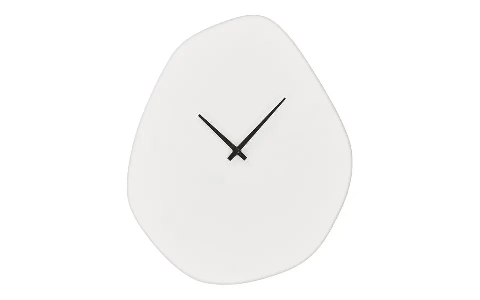 Vienna Vægur - Vægur, Organisk Form, Off-white, Lydløs 28x33 Cm