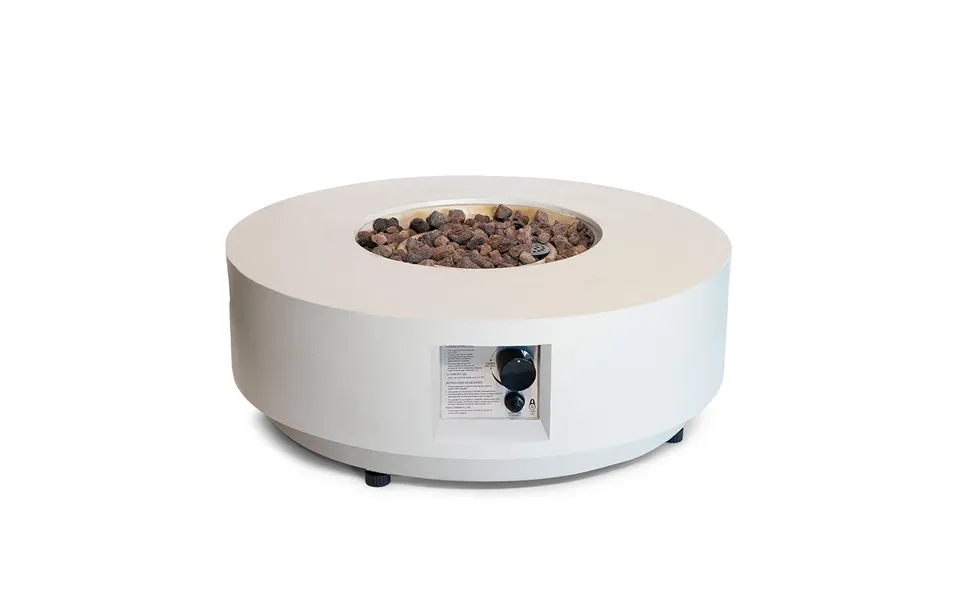 Estate Round 76 Oyster Beige - Rundt Gaspejs Ildbord