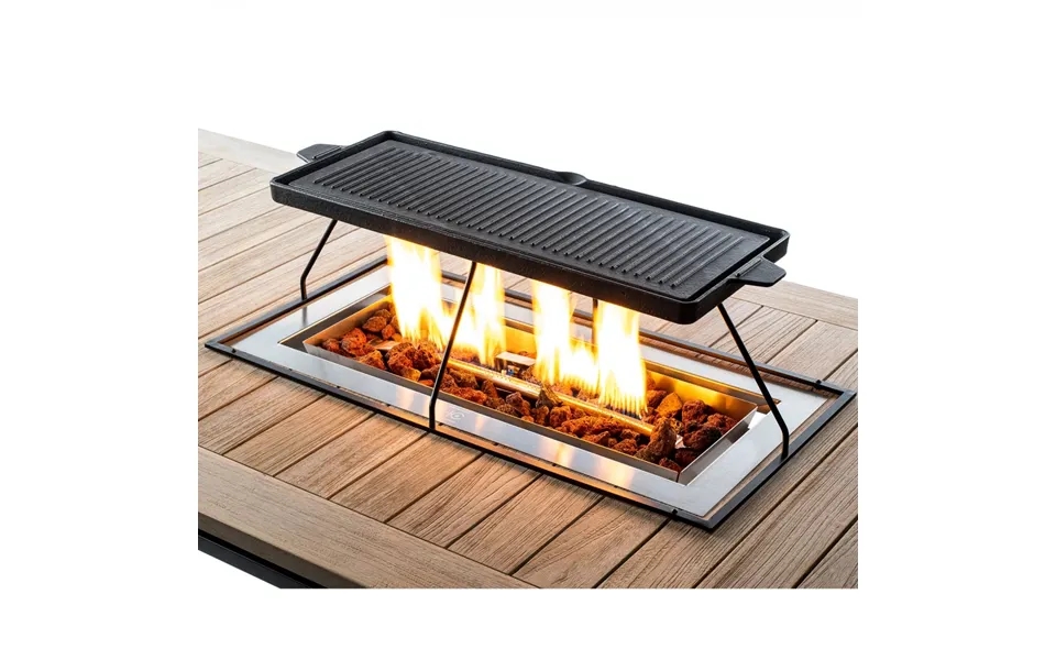 Rektangulær Grillplade - 25 X 72 X 34 Cm