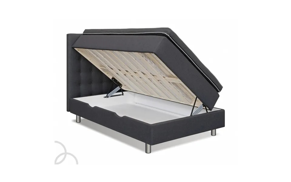 Accent Boksmadras M. Opbevaring 90x200 Cm Grå