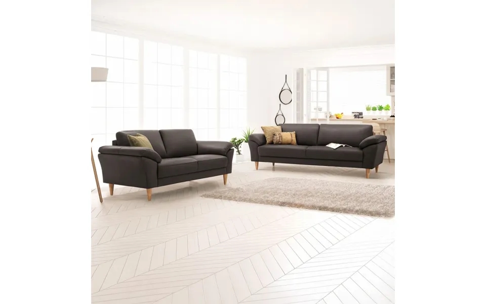 Ballerup 3 2 Pers Lædersofa