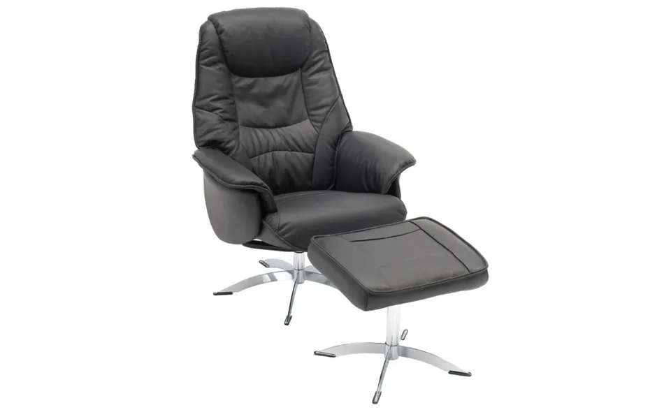 Næsby Drejestol Sort Soleda Læder