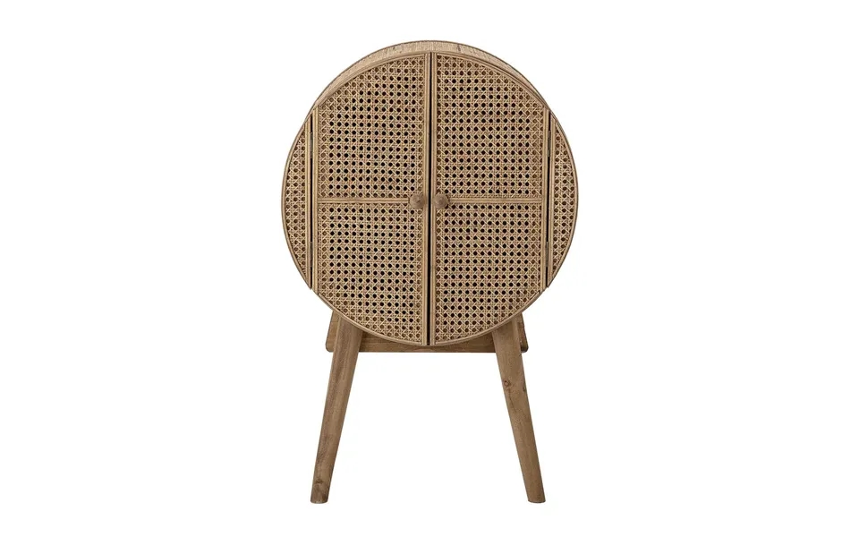 Bloomingville Otto Skab M. 2 Låger Og 1 Hylde - Natur Rattan, Fyrretræ Og Mdf