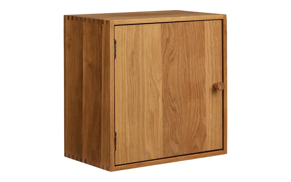 House Nordicâ Townsville Væghylde, M. 1 Låge Og 1 Hylde - Natur Egetræ