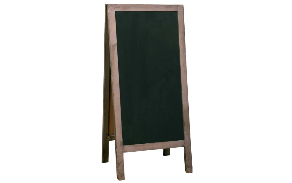 Ib Laursen A-skilt - Brun Træ, Med Tavle På Begge Sider, 95x46cm