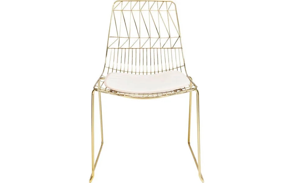 Kare Design Solo Spisebordsstol - Guldfarvet Stål M. Hynde Af Lyst Kunstlæder