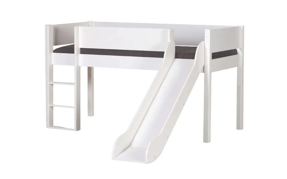 Manis-hâ Loke Halvhøj Seng Med Classic Sengehest Og Rutsjebane - 160 Cmâ -â 90x160