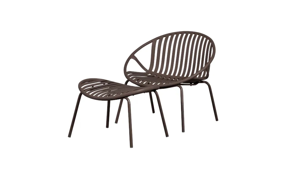 Woood Bruce Havestol Hocker Pp Metal Lilla Brun