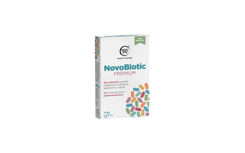 Novobiotic Premium Kosttilskud 30 Kapsler