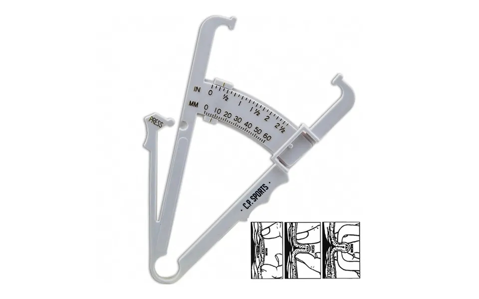Fat Caliper Kropsfedtmåler Hvid