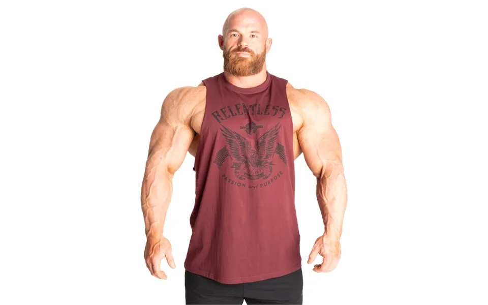 Relentless Cut Out T Shirt Rød