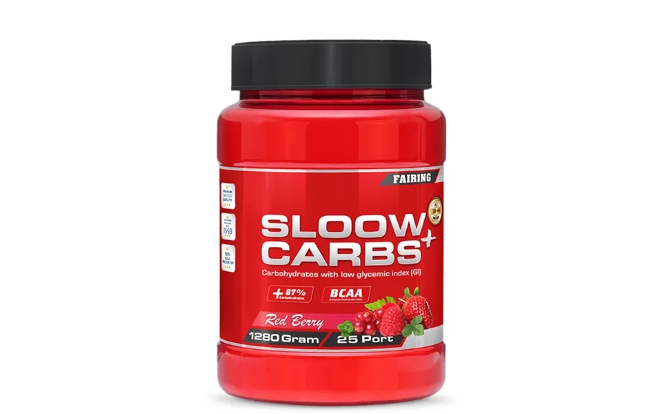 Sloow Carbs Sportsdrikkepulver 1,28 Kg