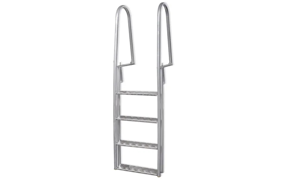 4-trins Anløbs Poolstige Aluminium 167 Cm
