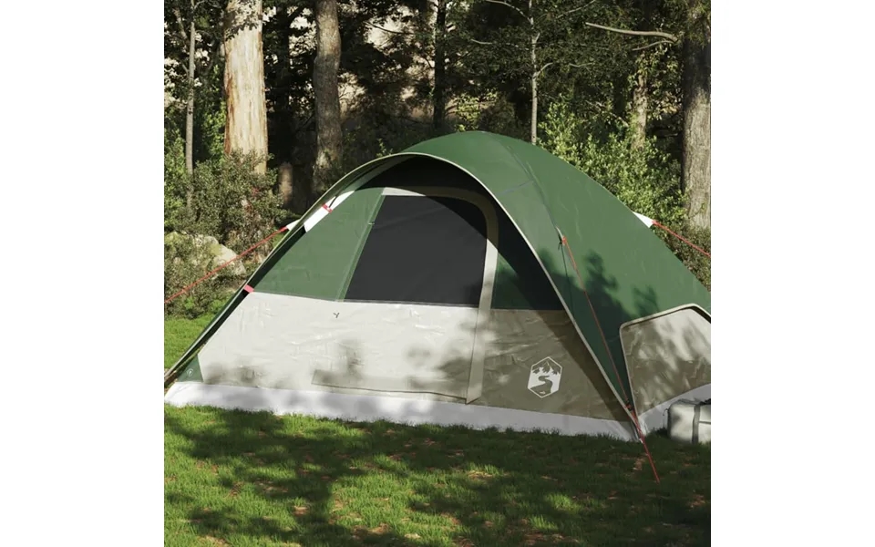 6-personers Kuppeltelt Vandtæt Grøn