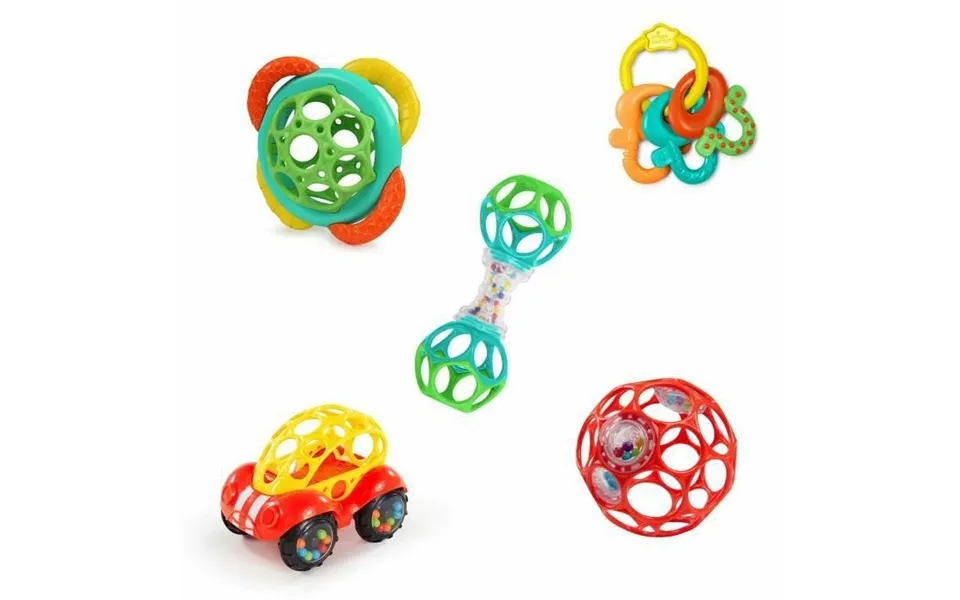 Bright Starts Soothers & Shakers Playset - Babylegetøj, Multifarvet 5 Dele