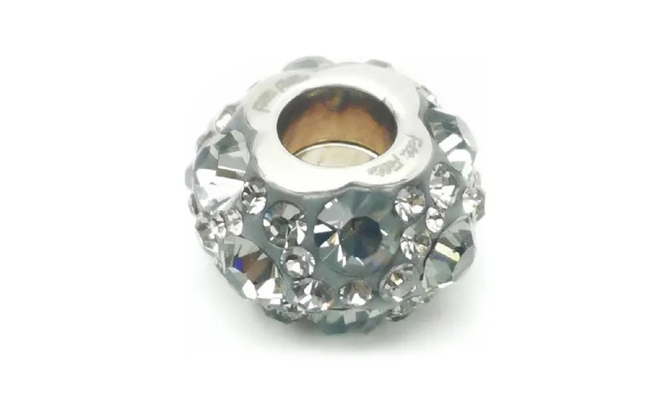 Charm Perle Til Armbånd - Grå, 1 Cm