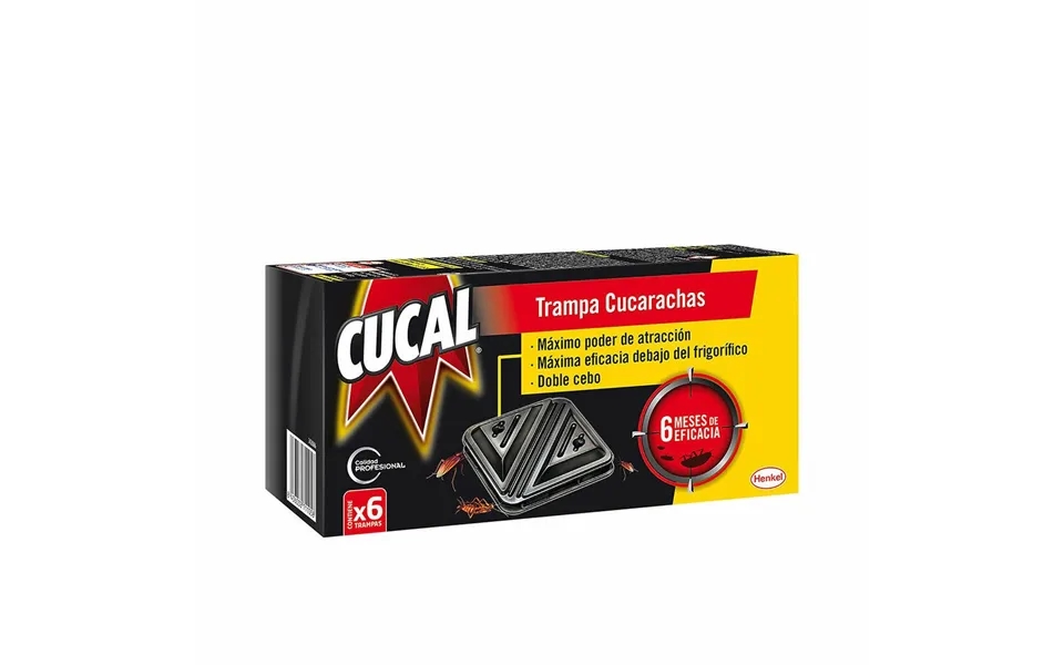 Cucal Kakerlakfælde - Insektbekæmpelse Med Madding, 6 Stk.