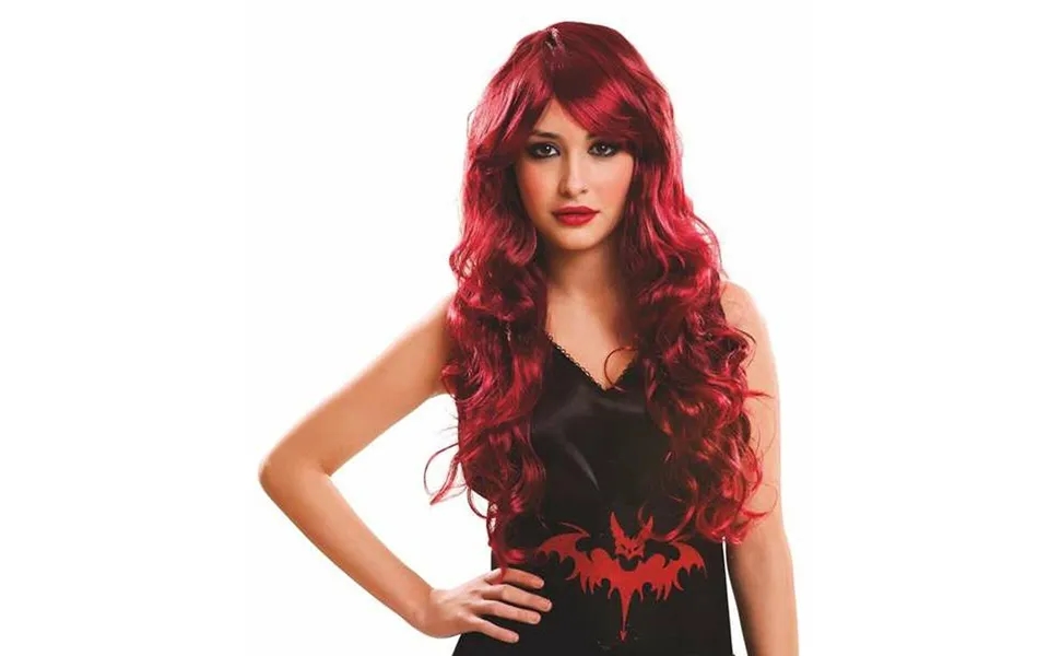 Disco Fashion Langhåret Paryk - Rød