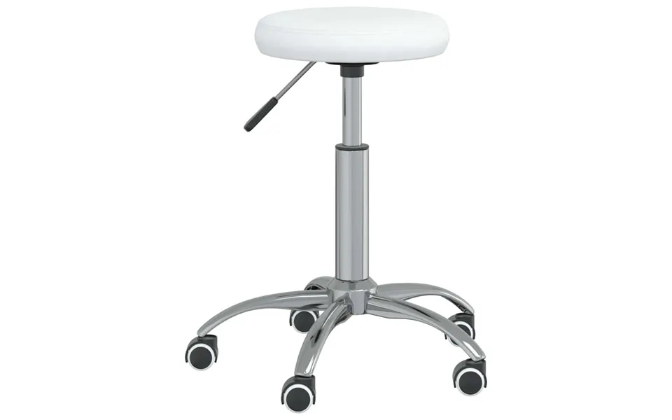 Drejelig Kontorstol Kunstlæder Hvid