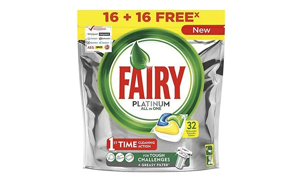 Fairy All In 1 Platinum Opvasketabs Frisk - 24 Stk.