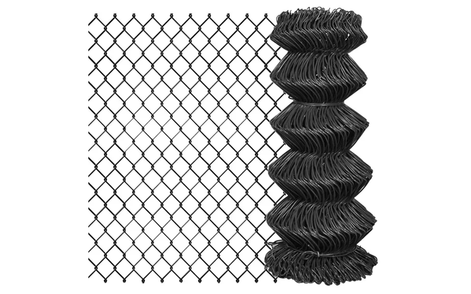 Fletvævshegn 15 X 0,8 M Stål Grå