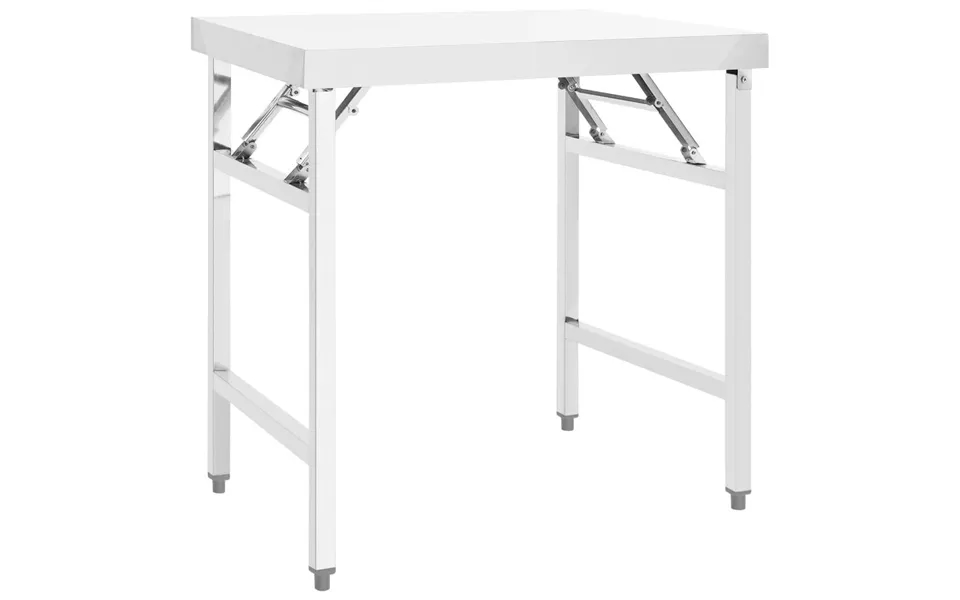 Foldbart Arbejdsbord Til Køkken 85x60x80 Cm Rustfrit Stål