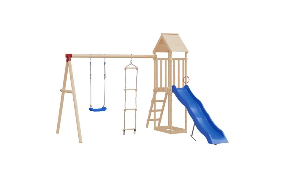 Gynge Med Rebstige Polyethylen Blå