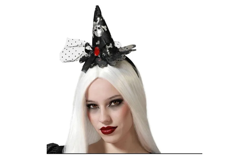 Hårbøjle Med Heksehat - Sort Halloween Hårtilbehør