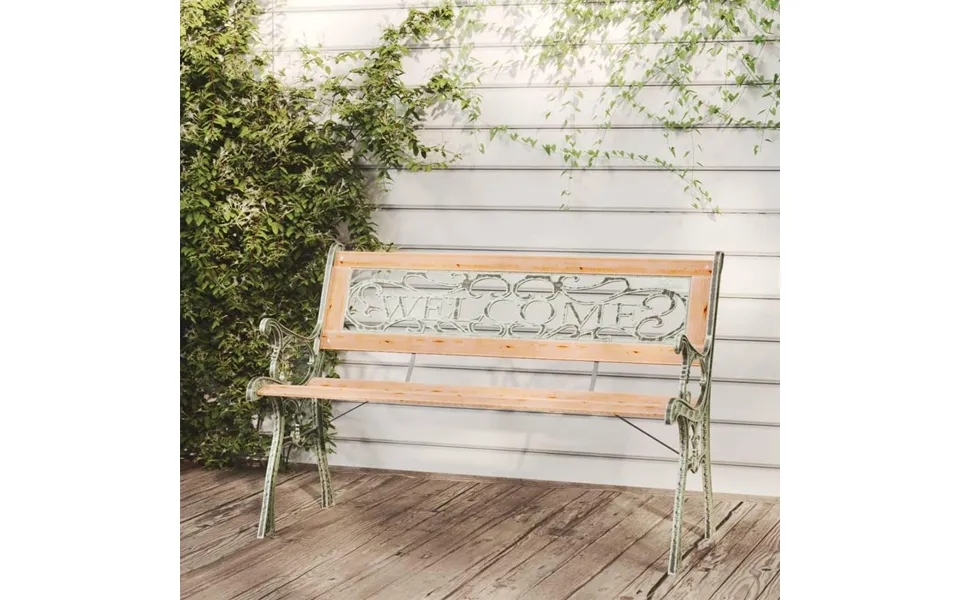 Havebænk 122 Cm Massivt Fyrretræ