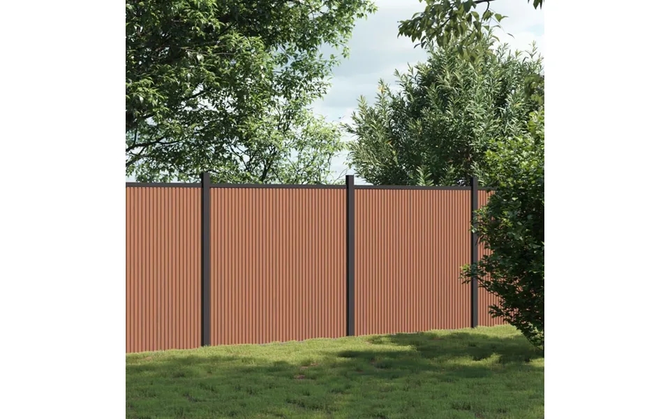 Hegnspanel 353x186 Cm Wpc Brun