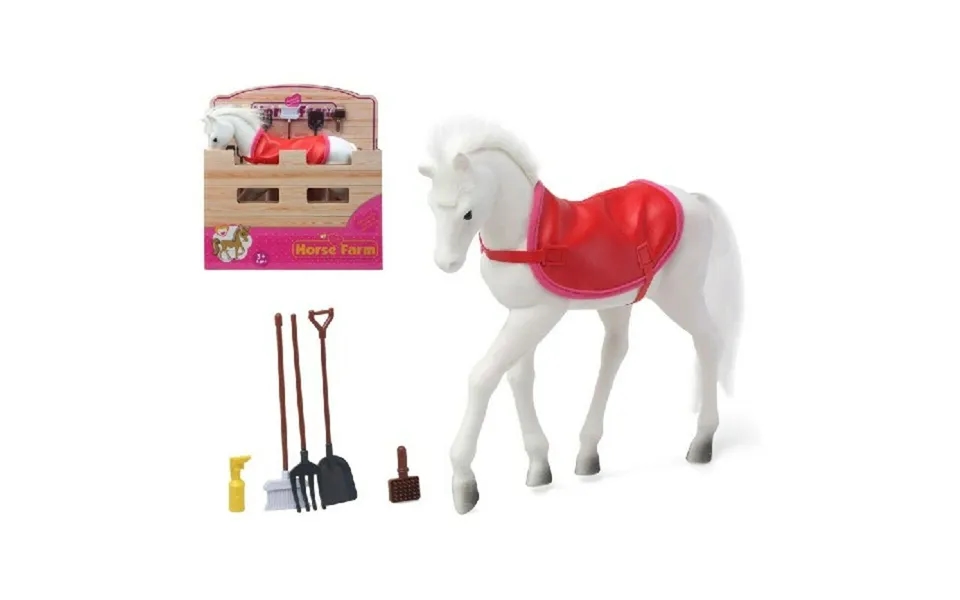 Heste Farm Legetøjssæt - 22 Dele Figurer Og Tilbehør