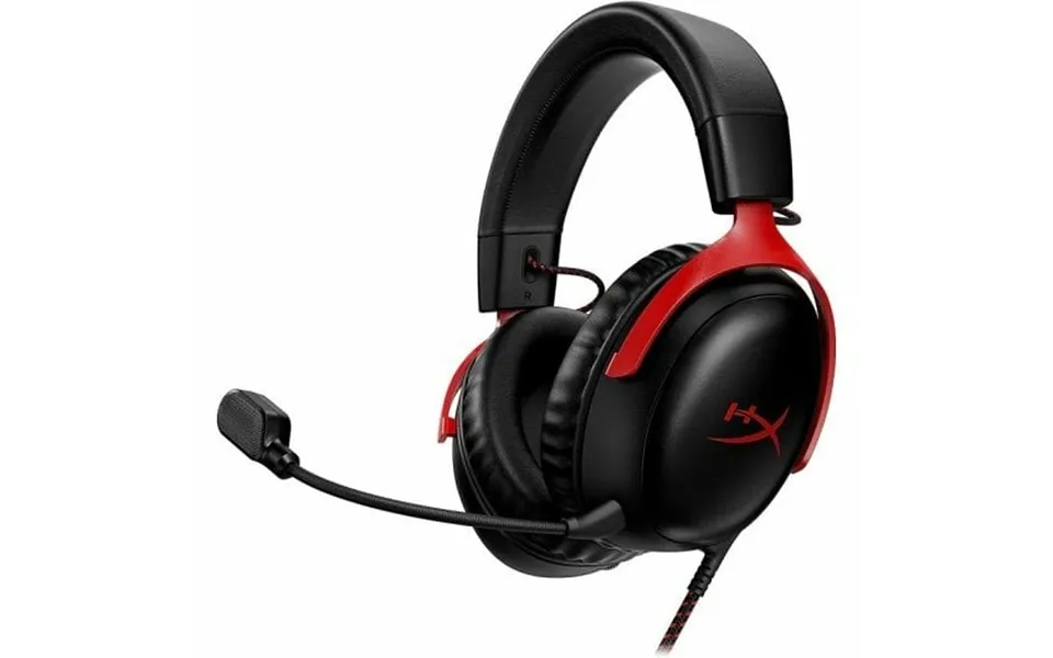 Hyperx Cloud Iii Gaming-headset Med Mikrofon - Sort Rød