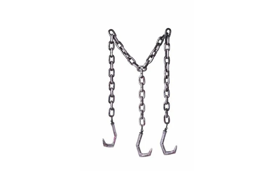 Kæder - Slagter, Grå Pvc, 180 × 55 × 5 Cm Tilbehør Til Kostume