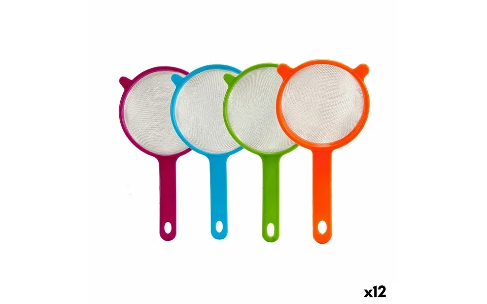 Kinvara 22226 Dørslag Sigte Ø 12 Cm - Sæt Med 12 Stk, Blå Grøn Lilla Orange