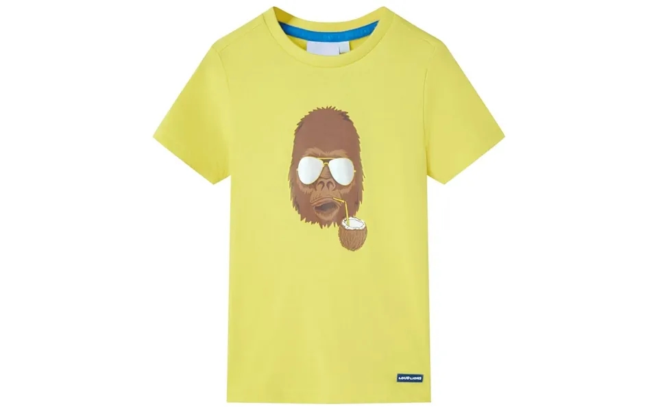 Kortærmet T-shirt Til Børn Str. 92 Gul