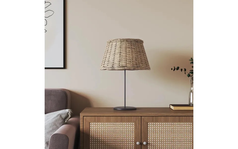 Lampeskærm Ø50x30 Cm Flet Brun