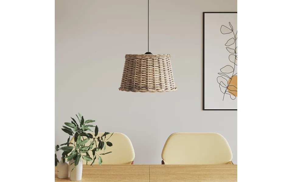 Lampeskærm Til Loftlampe Ø45x28 Cm Flet Brun