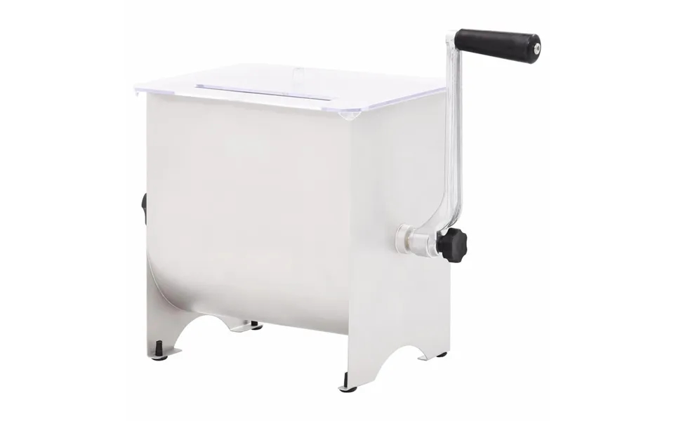 Manuel Kødblander Med Låg Rustfrit Stål Sølvfarvet