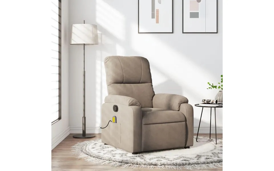 Massagestol Mikrofiberstof Gråbrun