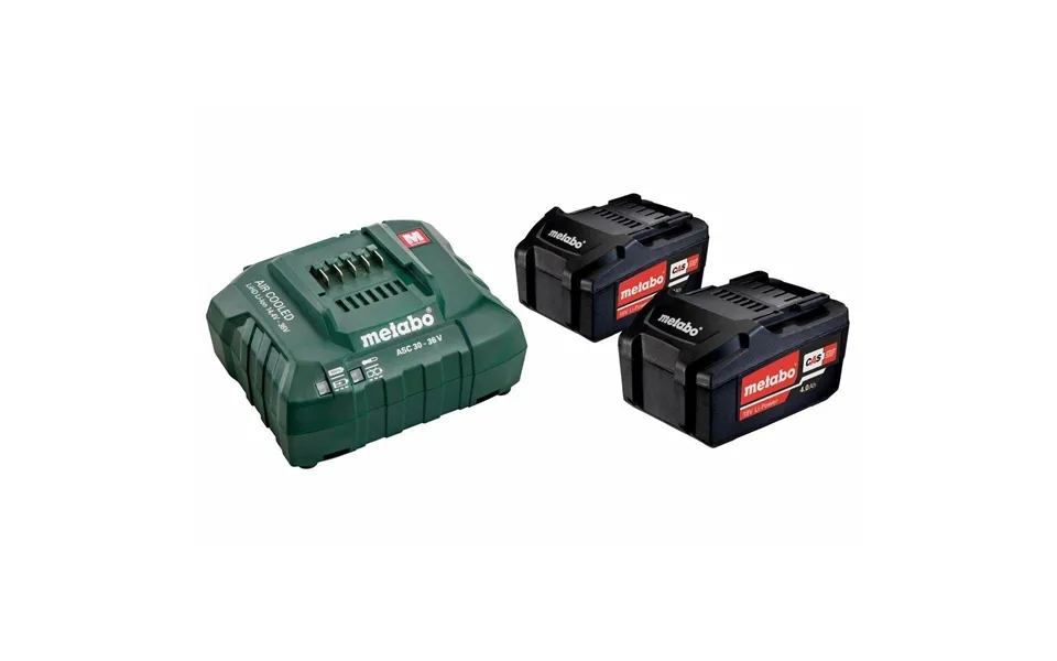 Metabo 685051000 Batterisæt Med Oplader - 18 V 2×5,2 Ah Li-ion