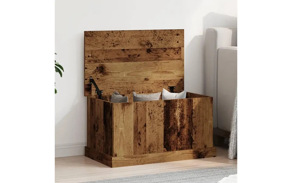 Opbevaringskasse 70x40x38 Cm Konstrueret Træ Antikt Træ