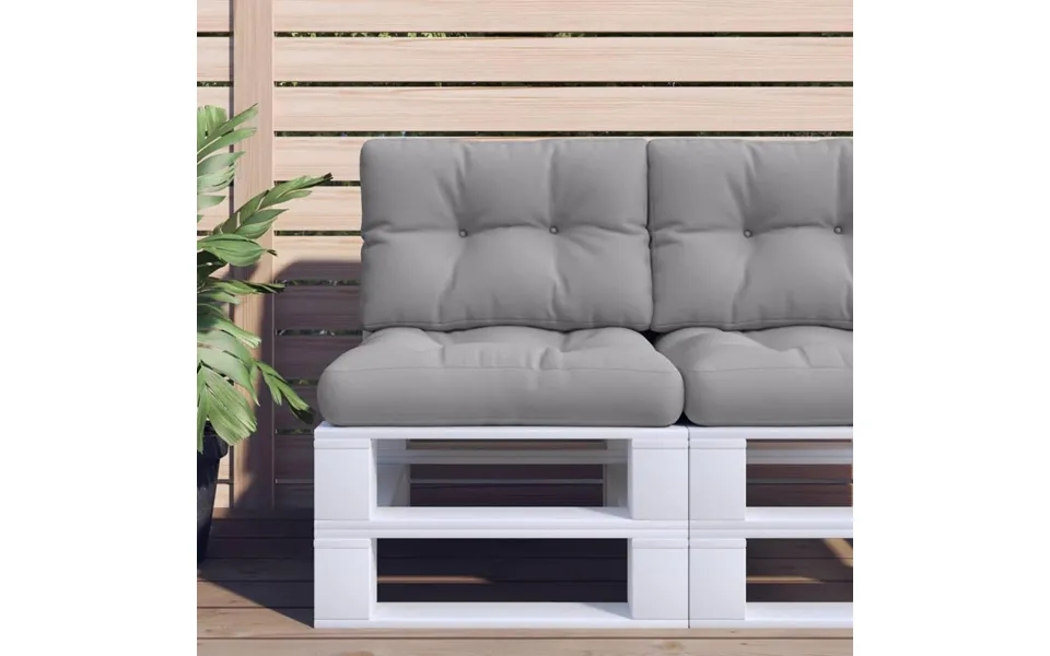 Pallehynde 60x40x12 Cm Stof Grå