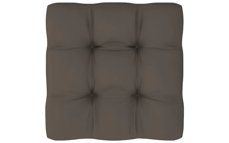 Pallehynde 70x70x12 Cm Stof Gråbrun