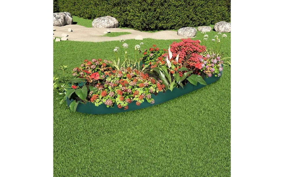 Plænekanter 10 Stk. 65x15 Cm Pp Grøn