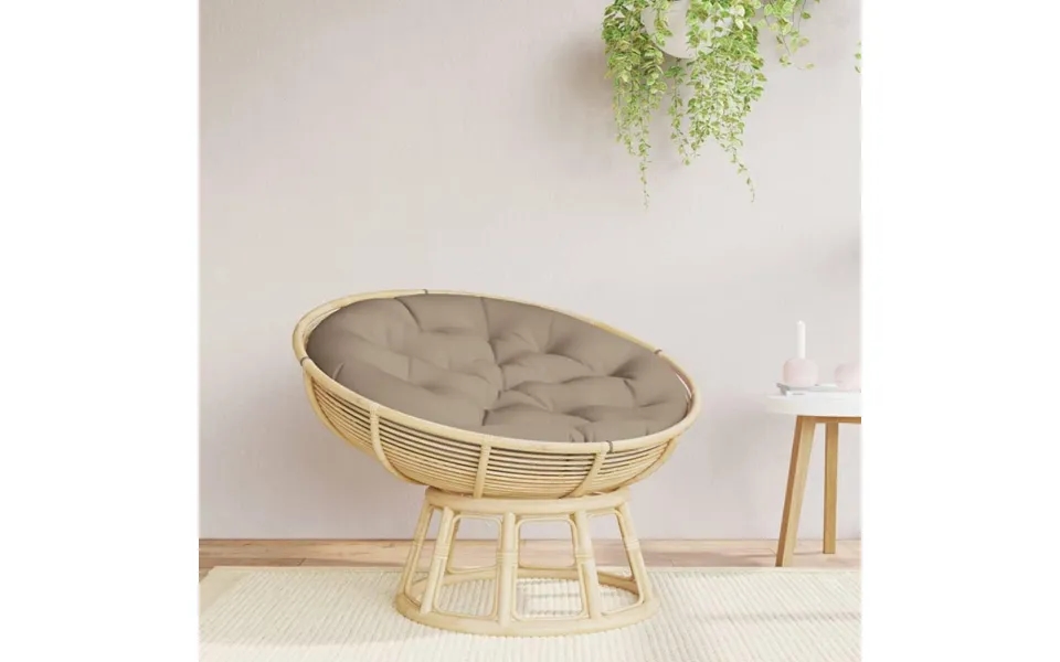 Rund Hynde Ø100x11 Cm Oxfordstof Gråbrun