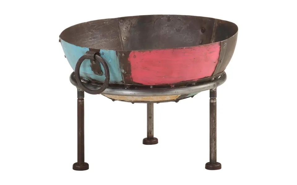 Rustikt Bålfad Ø40 Cm Jern Farverigt