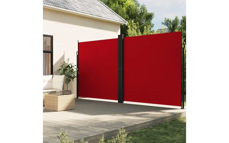 Sammenrullelig Sidemarkise 200x1200 Cm Rød