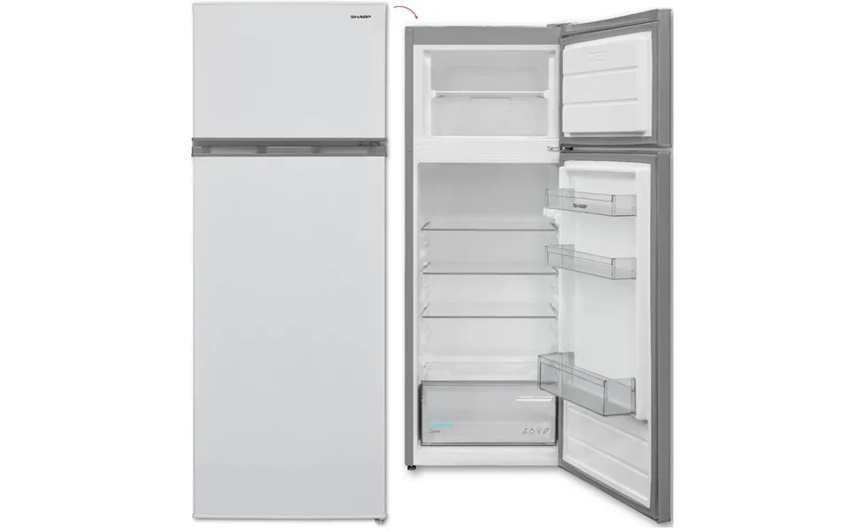 Sharp Sjftb01itxwees Kombineret Køle-fryseskab - Hvid, 54 Cm
